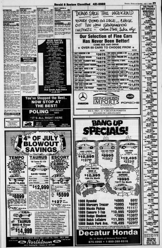 1990 area car ads